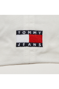 Casquette Heritage logo brodé Tommy Jeans YBH Ancient White AW0AW15848