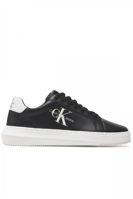 Sneakers basses cuir Calvin klein 0GJ Black/White YM0YM00681