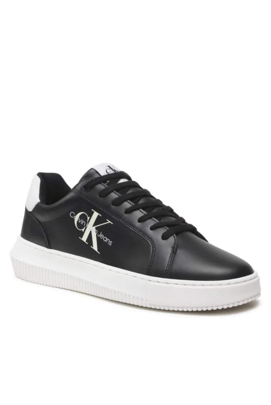 Sneakers basses cuir Calvin klein 0GJ Black/White YM0YM00681