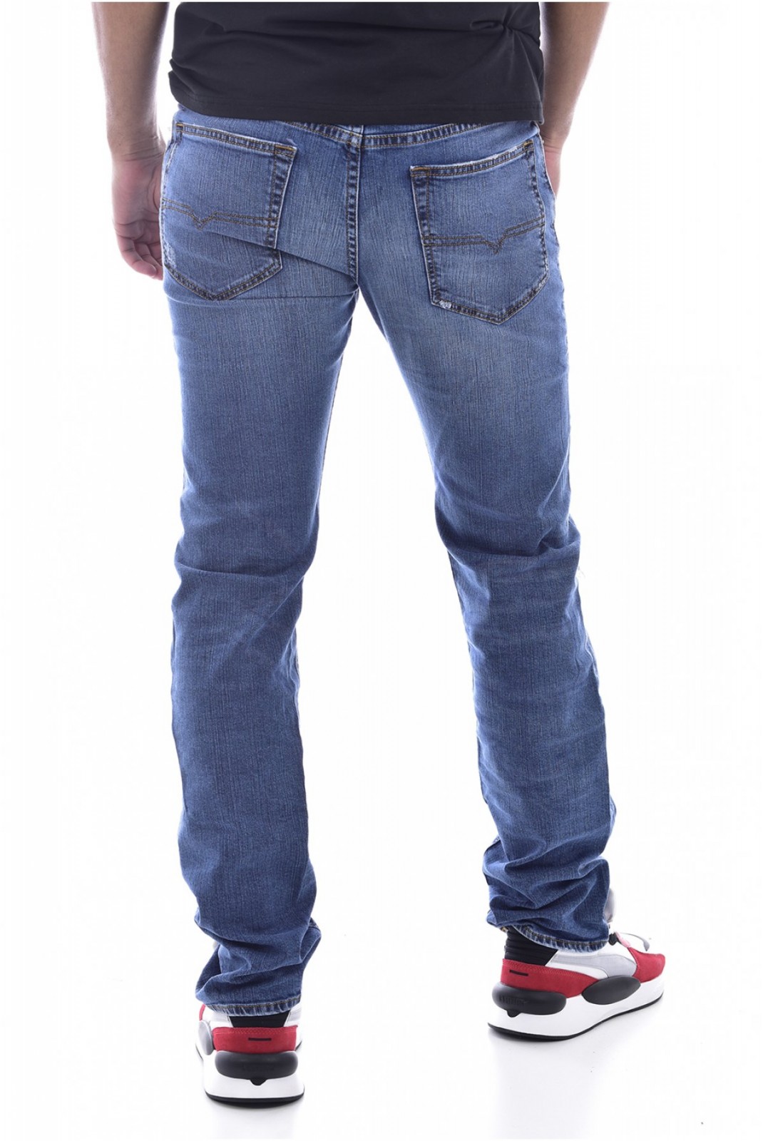 Jean troué tapered stretch  Diesel bleu BUSTER 084UV