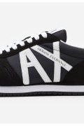 Sneakers basses gros logo Armani exchange K489 BLACK+WHITE XUX017 XCC68