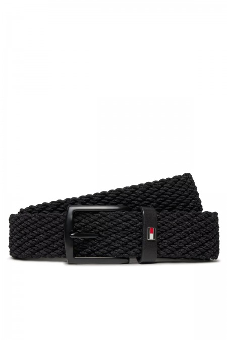 Ceinture tressée élastique Tommy Jeans BDS Black AM0AM12243