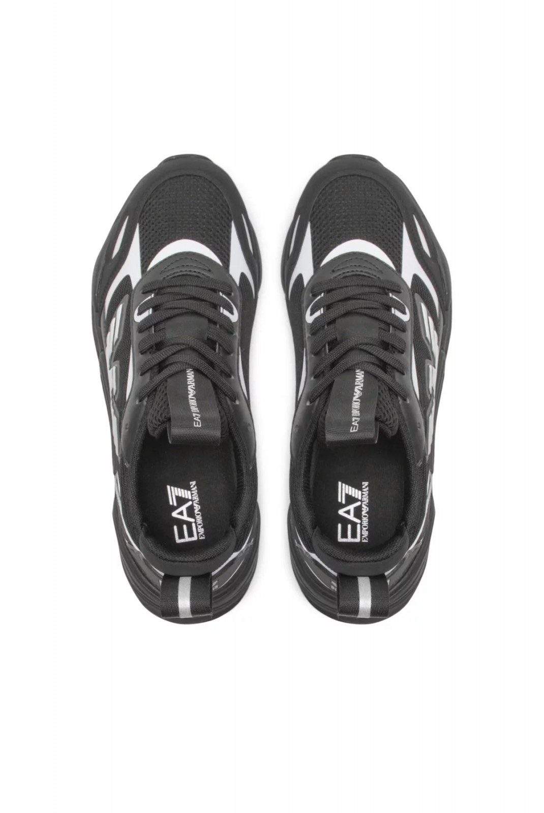 Sneakers training logo patché Ea7 M826 TRIPLE BLACK+SILVER X8X070 XK165