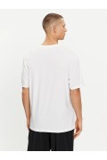 TShirt basique 100% coton bio Calvin klein 100 WHITE W/ BLACK LOGO 000NM2567E