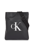 Sacoche cuir PU gros logo printé Calvin klein BEH Black K50K511827