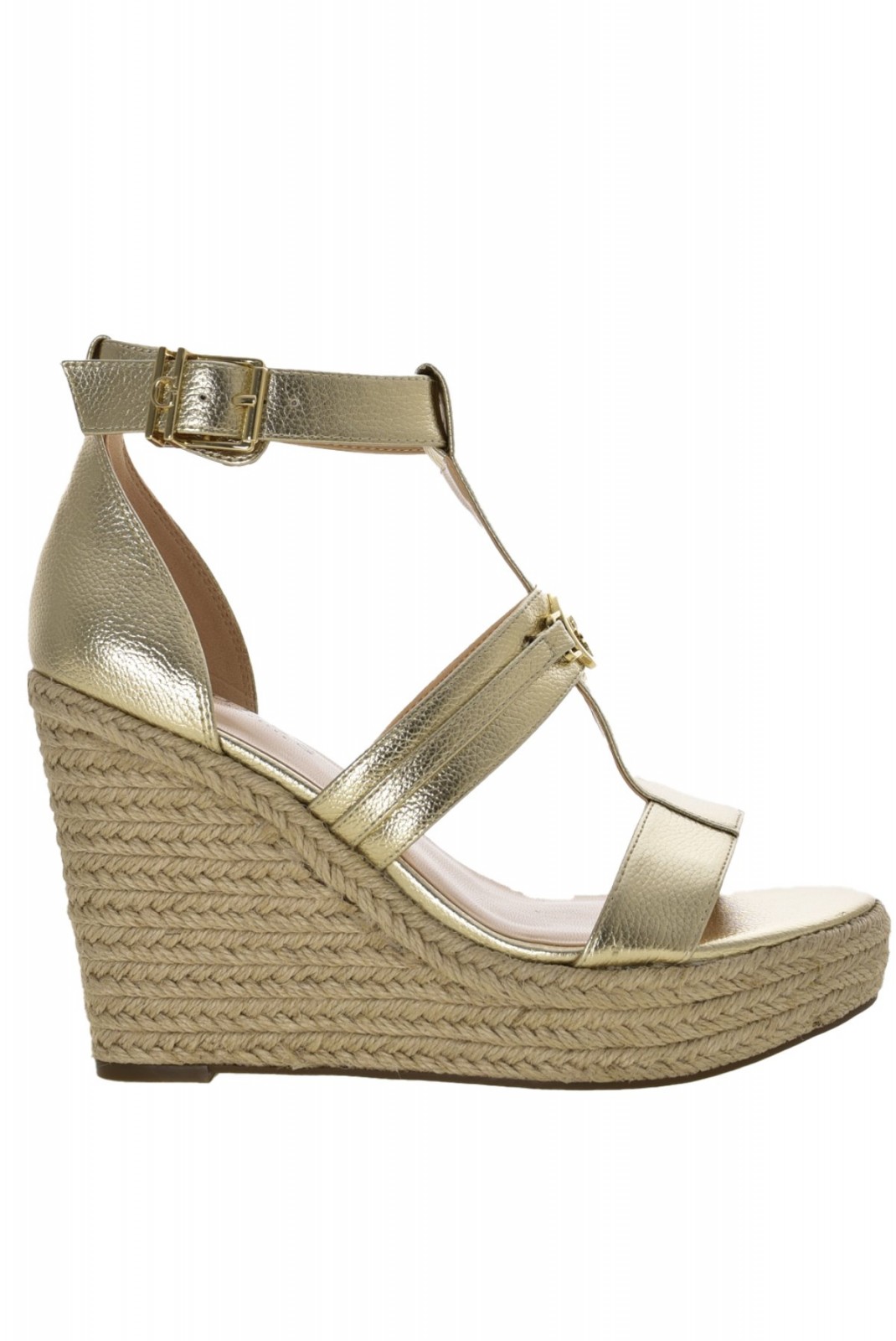 Sandales espadrilles dorées Guess jeans GOLD FLOHAN ELE04