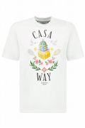 TShirt 100% coton logo printé Casa blanca WHITE/JERSEY MS23-JTS-001-25