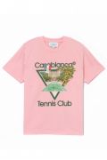 TShirt 100% coton logo printé Casa blanca PINK/JERSEY MF22-JTS-001-13