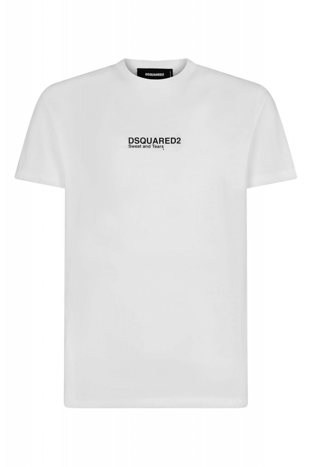 TShirt logo 100%coton Dsquared2 100 BLANC S74GD0946