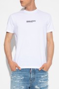 TShirt logo 100%coton Dsquared2 100 BLANC S74GD0946