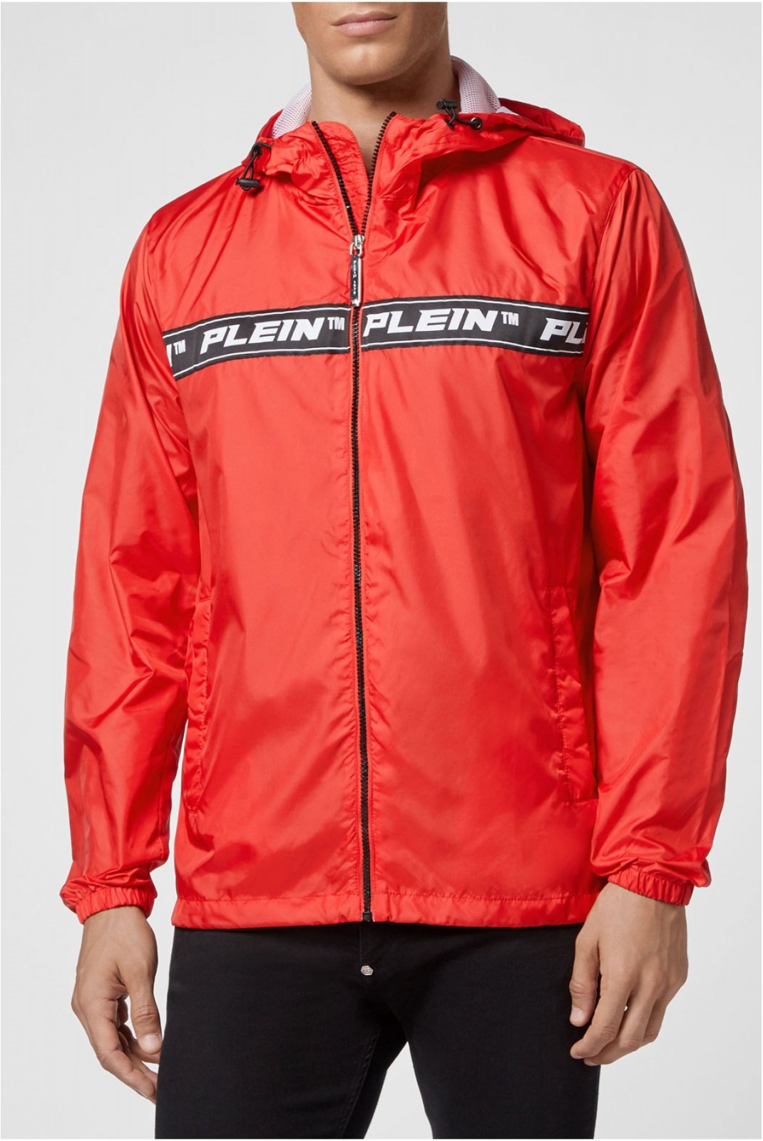 Blouson coupe vent bande logo Philipp plein 13 RED MRB1889 PNY002N