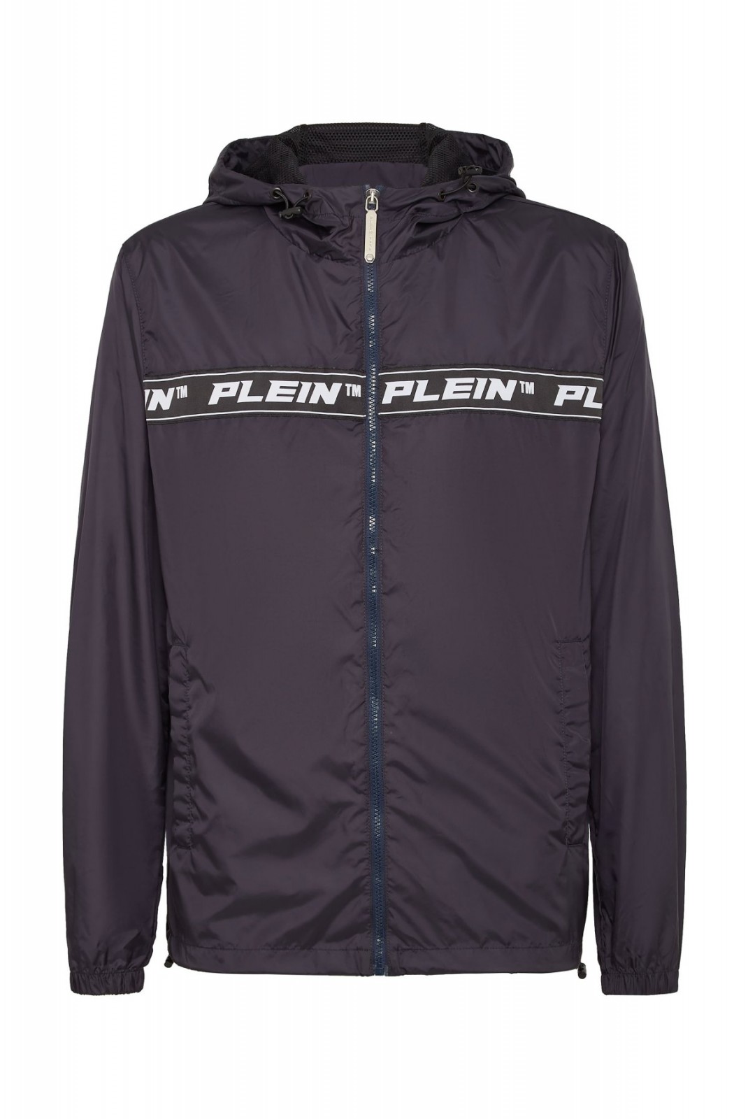 Blouson coupe vent bande logo Philipp plein 02 BLACK MRB1889 PNY002N