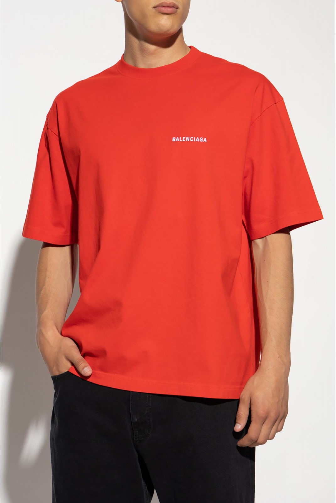 TShirt dos logo  Balenciaga 3168 ROUGE 612966 TMVF4