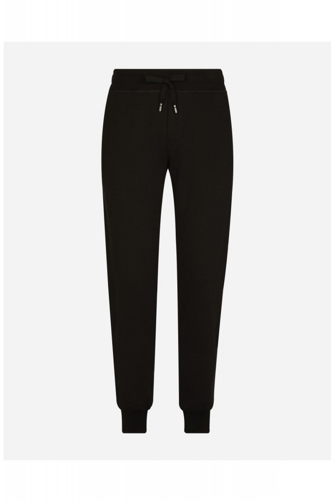 Pantalon jogger patch logo métal Dolce&Gabbana N0000 BLACK GVXQHT G7F2G