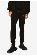 Pantalon jogger patch logo métal Dolce&Gabbana N0000 BLACK GVXQHT G7F2G