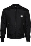 Veste zippée patch logo métal Dolce&Gabbana N0000 BLACK G9ABPT G7F2J