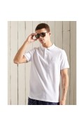 Polo classique Superdry Micro Lite en coton bio Superdry 01C White M1110062A_01C