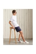 Polo classique Superdry Micro Lite en coton bio Superdry 01C White M1110062A_01C