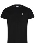 TShirt regular logo brodé Burberry 1001 BLACK 8014020