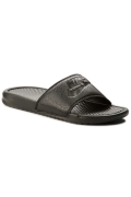 Mules PVC motif logos Benassi Nike BLACK/BLACK/BLACK 343880-001