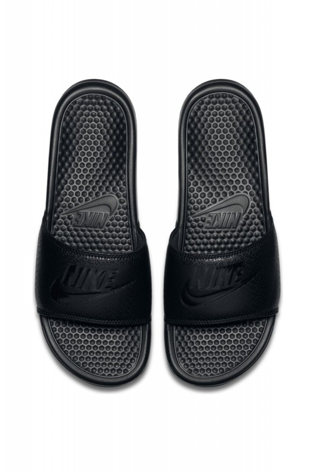 Mules PVC motif logos Benassi Nike BLACK/BLACK/BLACK 343880-001