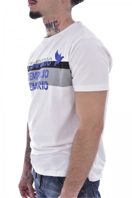 TShirt stretch bandes logo Just Emporio WHITE JE-MALKIM-01