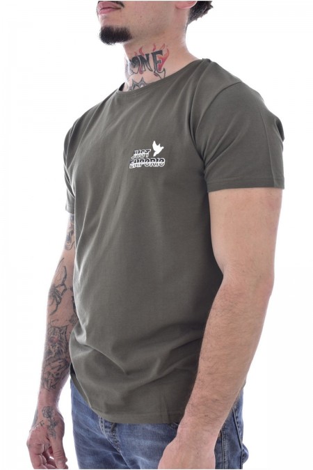 TShirt stretch gros logo dos Just Emporio KHAKI JE-MILBIM-01