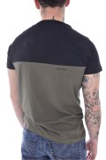 TShirt stretch gros logo collé Just Emporio KHAKI/BLACK JE-MOBIM-01