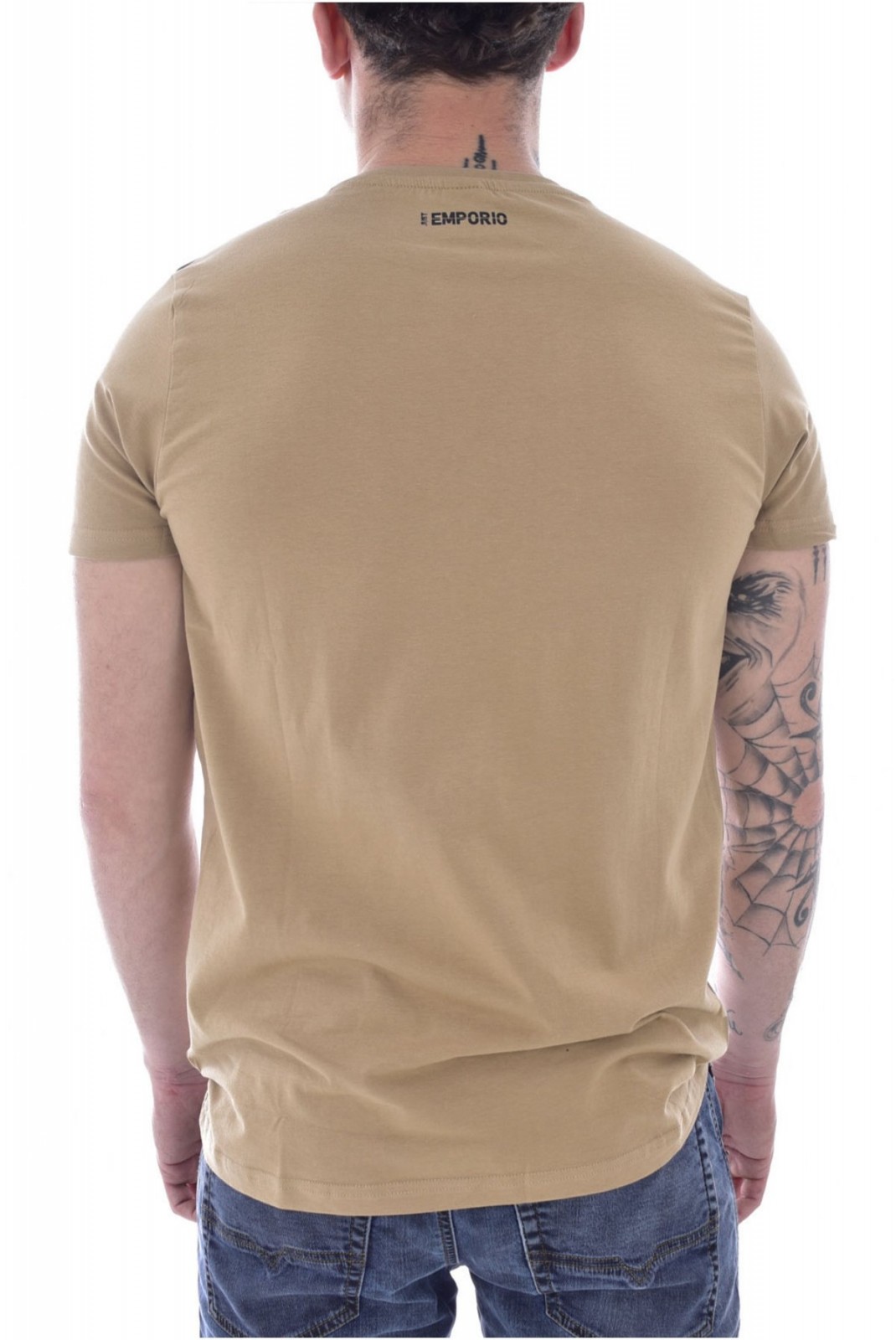 TShirt stretch gros logo printé relief Just Emporio SAFARI BEIGE/BLACK JE-MOJIM-01