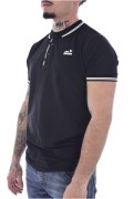 Polo coton stretch logo printé Just Emporio BLACK JE-PALIM