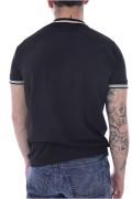 Polo coton stretch logo printé Just Emporio BLACK JE-PALIM