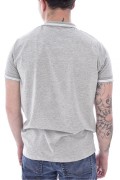 Polo coton stretch logo printé Just Emporio GREY MEL JE-PALIM