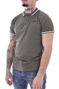 Polo coton stretch logo printé Just Emporio KHAKI JE-PALIM