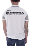 Polo stretch logo relief Just Emporio WHITE/GREY MEL JE-PARILIM