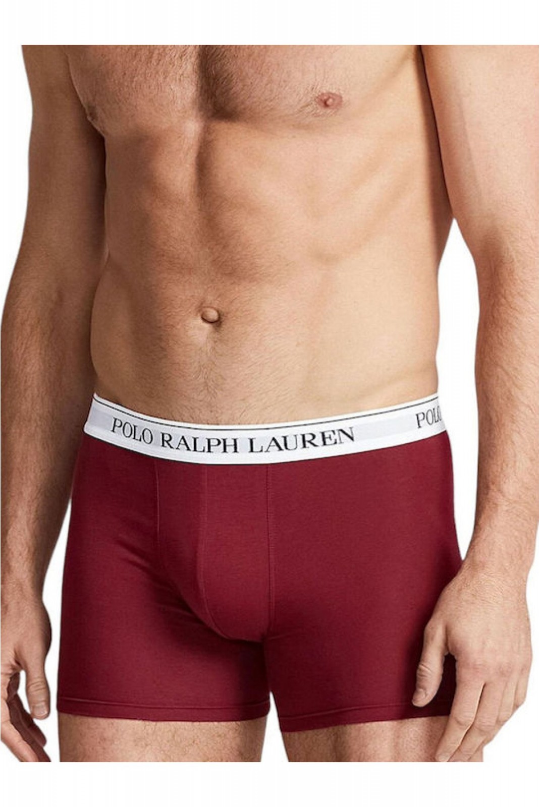 Coffret de 3 boxers stretch Ralph lauren 038 3PK RICH RUBY/WNE HTR/RED CRPT 714830300