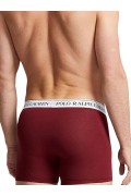 Coffret de 3 boxers stretch Ralph lauren 038 3PK RICH RUBY/WNE HTR/RED CRPT 714830300