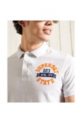 Polo MC logo Superdry 54G grey M1110008A