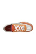 Baskets toile et cuir PU High Life Teddy smith ORANGE 71640