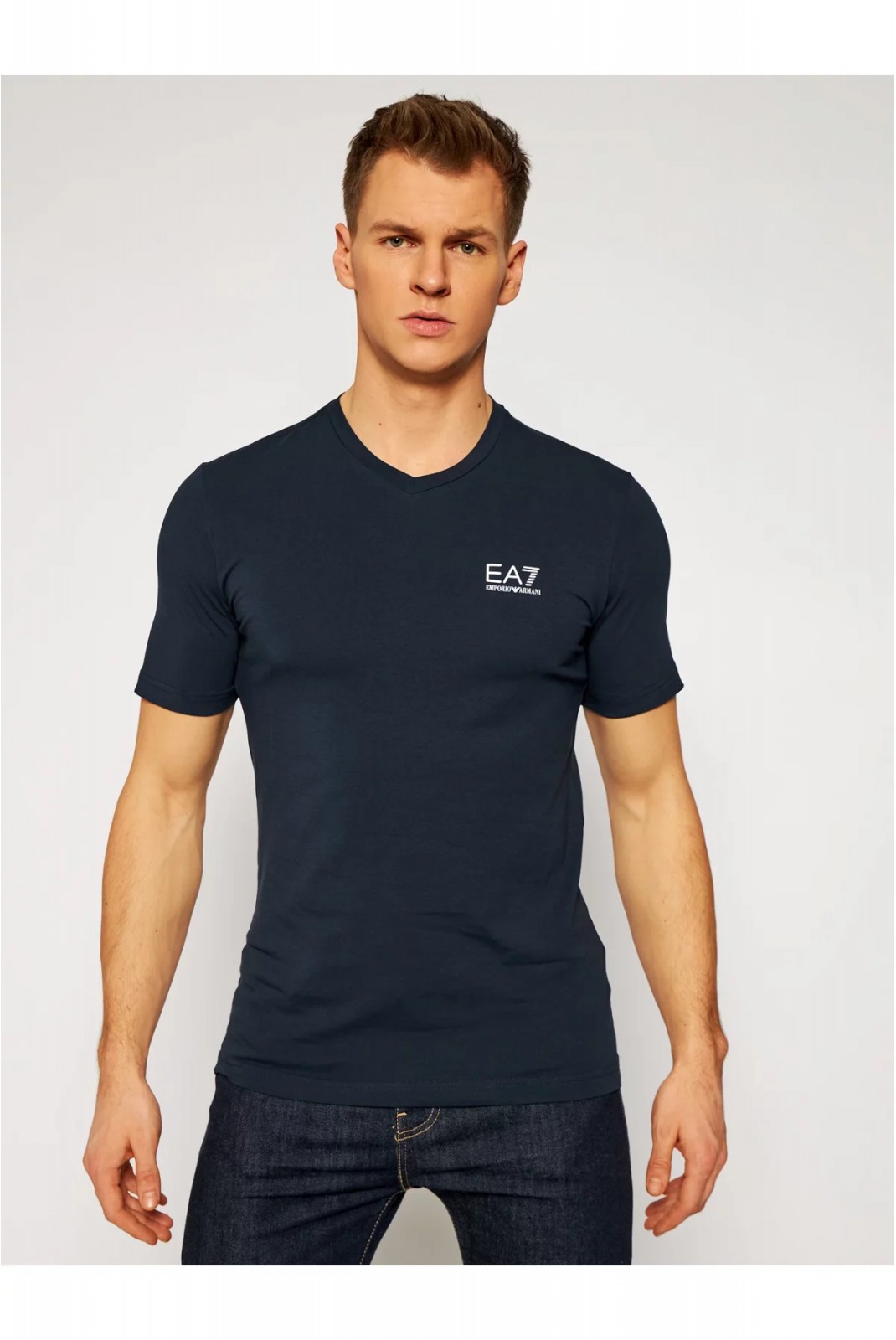 TShirt basique stretch Ea7 1578 NIGHT BLUE 8NPT53 PJM5Z