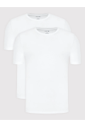 Bipack tshirts coton stretch Lacoste 001 WHITE TH3455