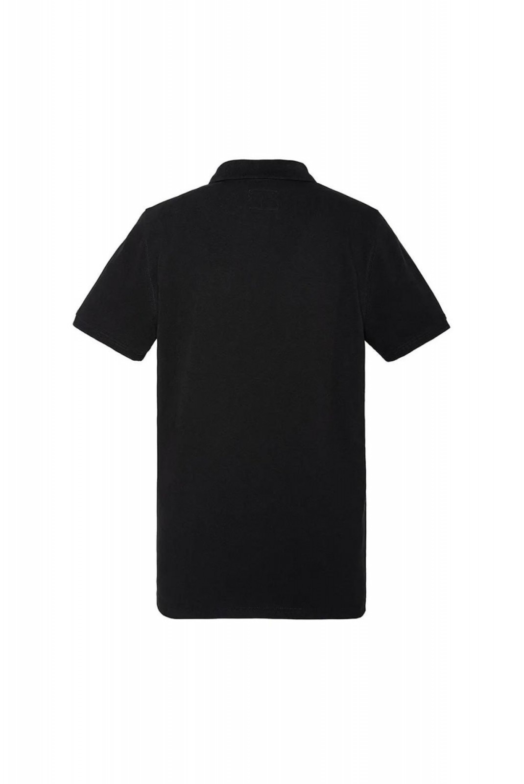 Polo coton logo brodé Schott BLACK S0022