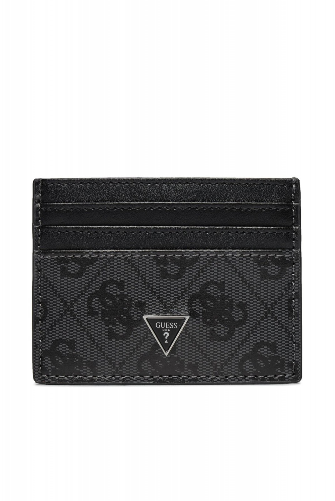 Porte cartes cuir Vezzola Guess jeans DARK BLACK SMVELE LEA25