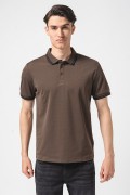 Polo slim fit logo brodé Guess jeans G1T7 ESPRESSO BROWN M2GP34 KARS0