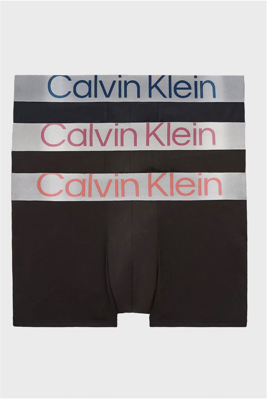 Coffret de 3 boxers stretch microfibre Calvin klein MJ3 B-NVY PNY/PRPL POT/CALYP CRL LGS  000NB3074A