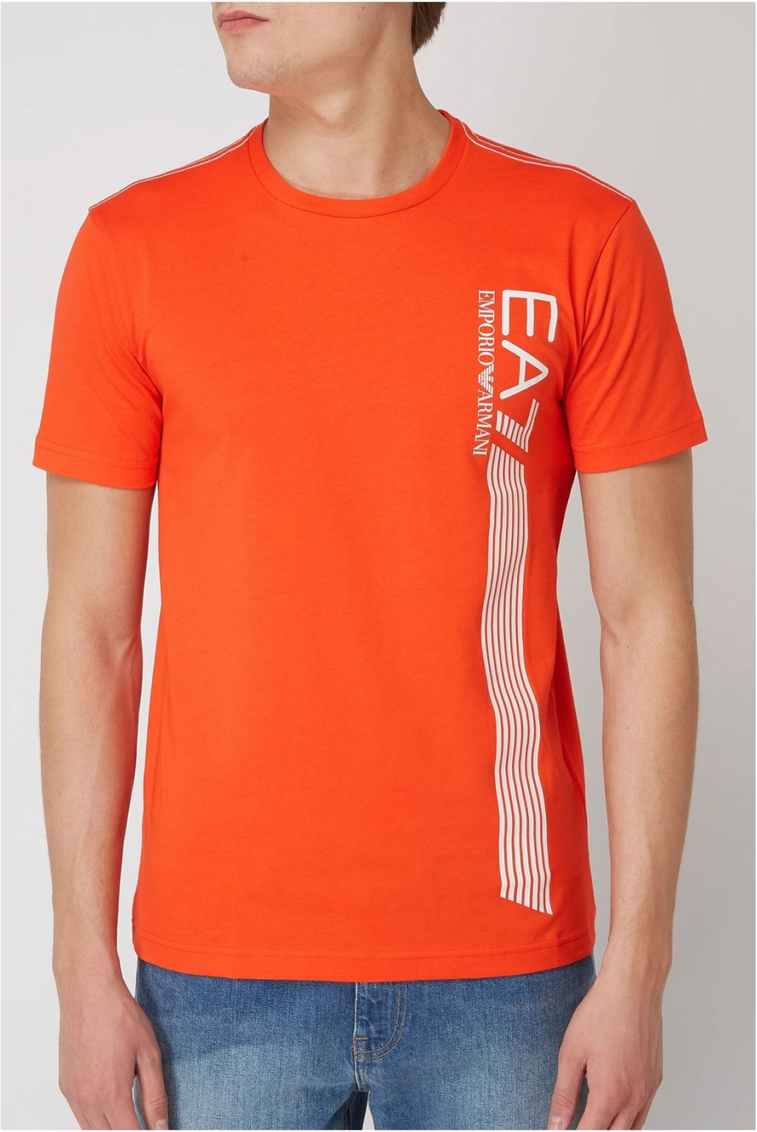 TShirt logo latéral Emporio armani 1683 orange 3GPT67 PJ02Z