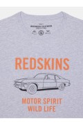 Tee shirt logo imprimé semigraphie Redskins GREY CHINE FLAVOR MARK