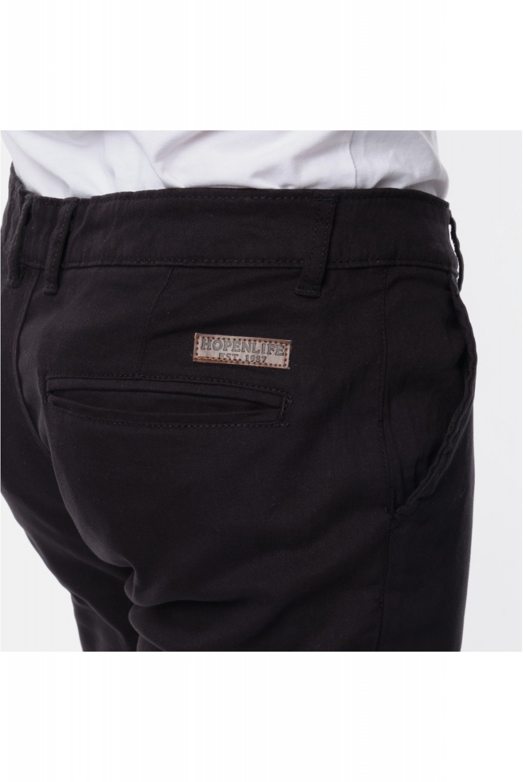 Pantalon chino stretch Kizaru Hopenlife NOIR KIZARU