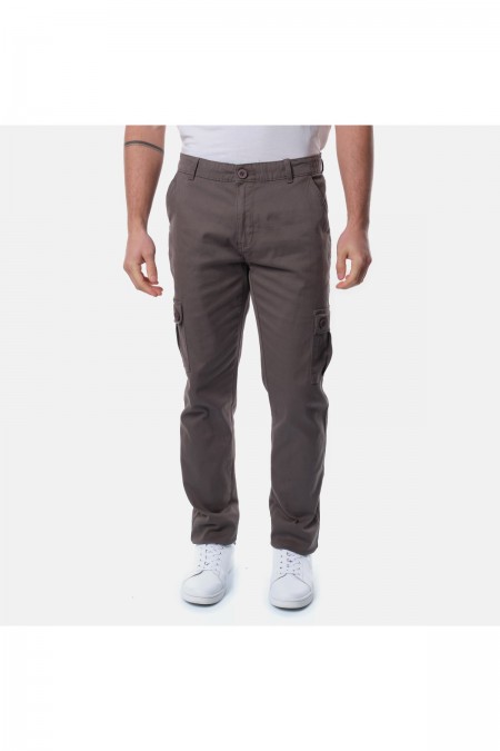 Pantalon cargo droit stretch Hopenlife GRIS TRAFALGAR