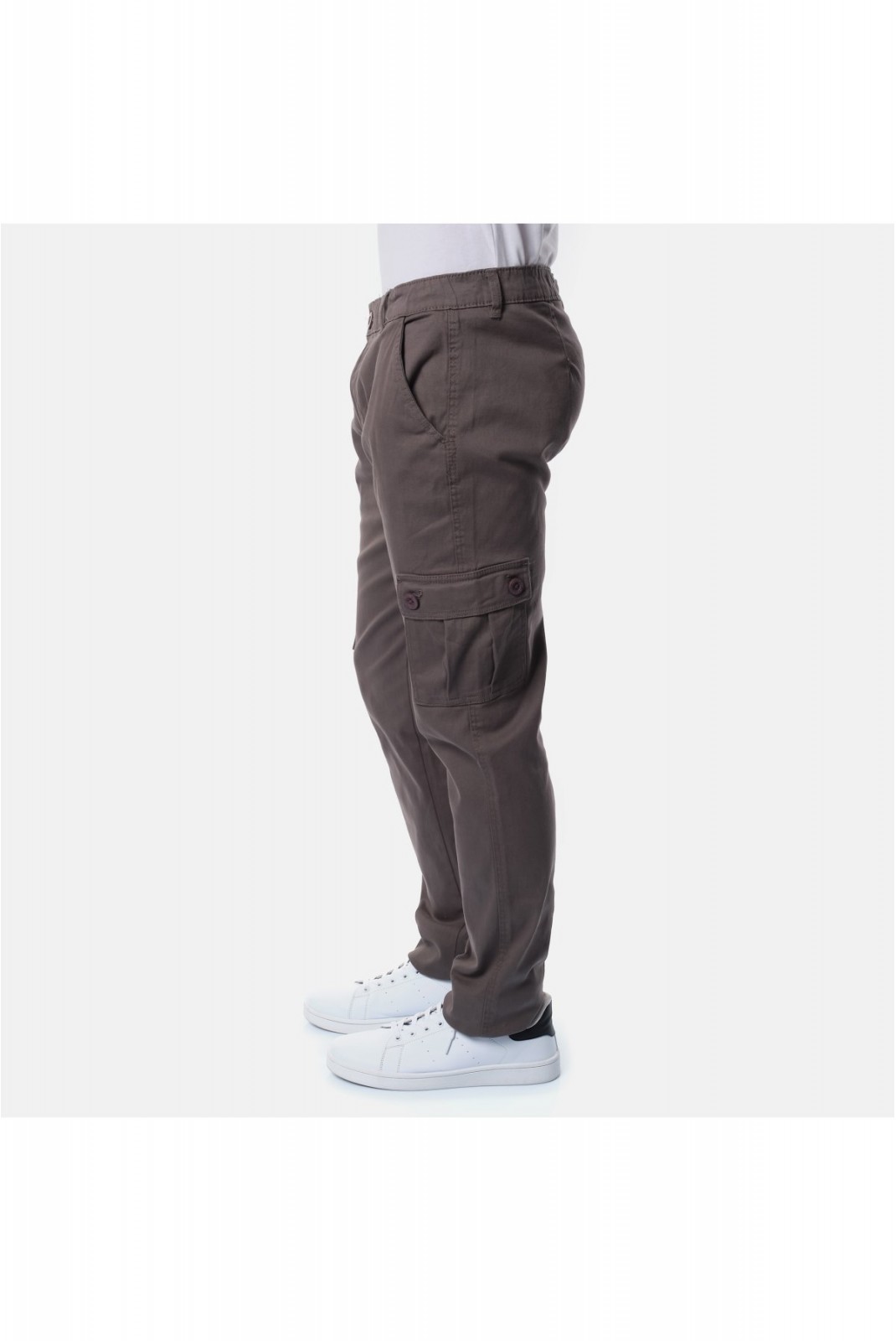 Pantalon cargo droit stretch Hopenlife GRIS TRAFALGAR