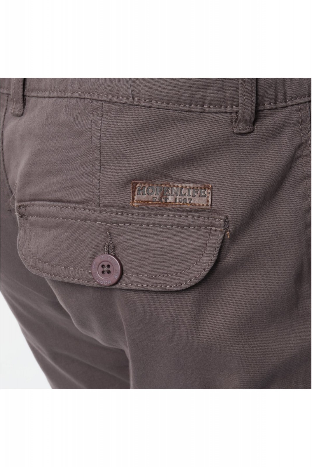 Pantalon cargo droit stretch Hopenlife GRIS TRAFALGAR